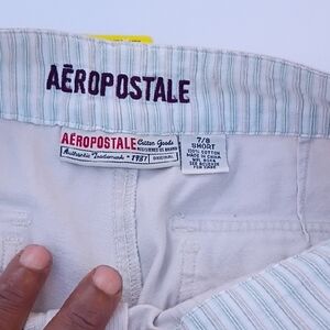 Aeropostale Cream Cotton Shorts Sz 7/8